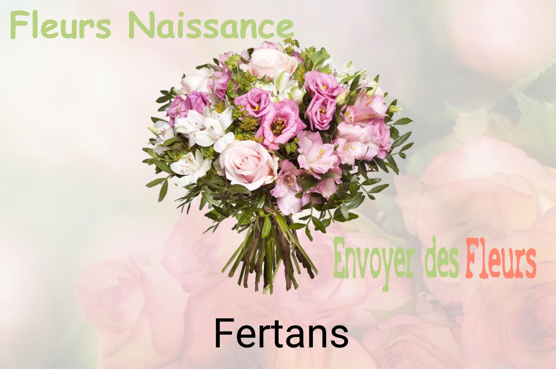Bouquet de fleurs de naissance livré à Fertans